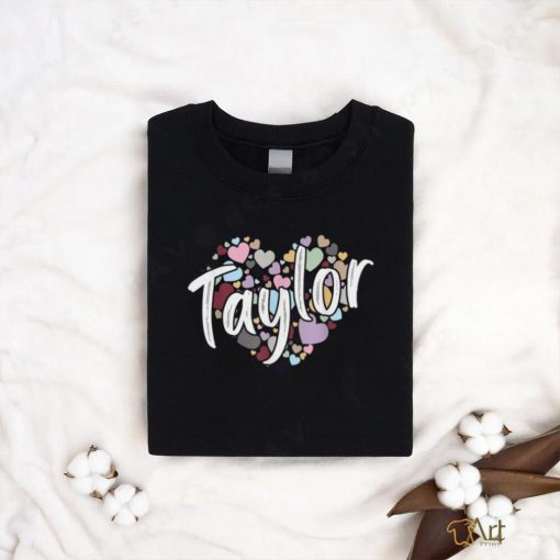 Girl Retro TAYLOR First Name Personalized Groovy Birthday T Shirt