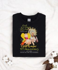 Girls Just Wanna Have Fun Farewell Tour Cyndi Lauper 47th Anniversary 1977 2024 Thank You For The Memories T Shirt