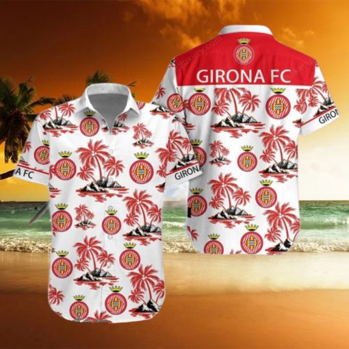 Girona FC Laliga Red Coconut Hawaiian Shirt Impressive Gift