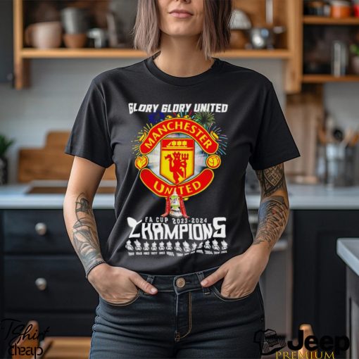 Glory Glory Manchester United FA Cup 2023 2024 Champions shirt