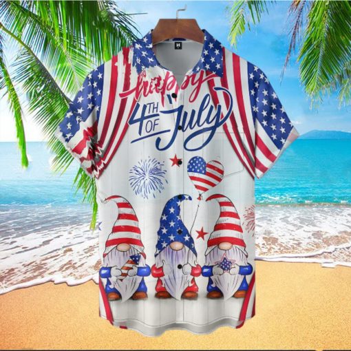 Gnome USA Independence Day Hawaiian Shirt