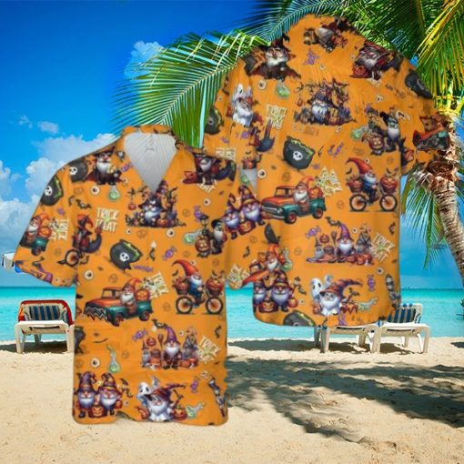 Gnomes Halloween Hawaiian Shirt