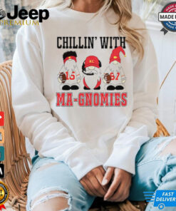 Gnomes chillin’ with Ma Gnomies Chiefs shirt