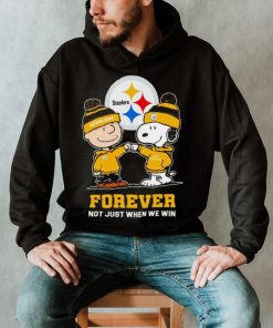 Go Steelers Peanuts Snoopy and Charlie Brown Pittsburgh Steelers Forever Not Just When We Win 2024 shirt