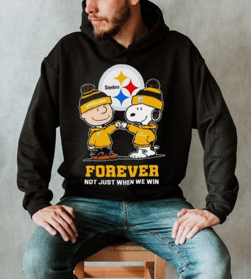 Go Steelers Peanuts Snoopy and Charlie Brown Pittsburgh Steelers Forever Not Just When We Win 2024 shirt