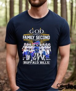 God First Family Second Then Buffalo Bills 2023 Playoff Signatures Shirt