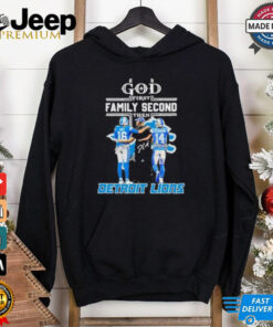 God First Family Second Then Detroit Lions Dan Campbell Amon ra St. Brown And Jared Goff Shirt