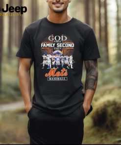 God First Family Second Then New York Mets Baseball Diamonds Signatures Shirt