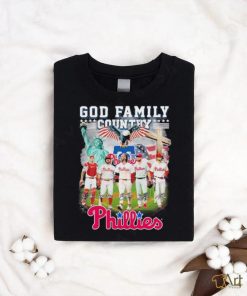 God First Family Second Then Philadelphia Phillies 2024 Signatures Shirt
