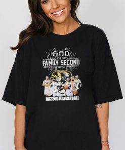 God First Family Second Then Teamsport Mizzou Basketball T shirt For Fans