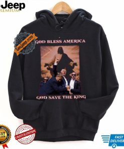 God Save The King Shirt Trump Shirt Never Surrender Tee Trump Shooter Shirt Trump Shooting Shirt Trump Shot Shirt