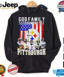 God family Country Pittsburgh Steelers American flag shirt