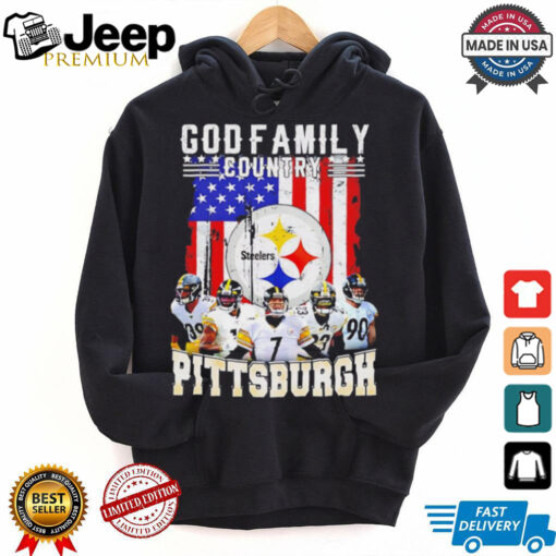 God family Country Pittsburgh Steelers American flag shirt