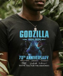 Godzilla 70th Anniversary 1954 2024 Signature Thank Yu For The Memories Unisex T Shirt