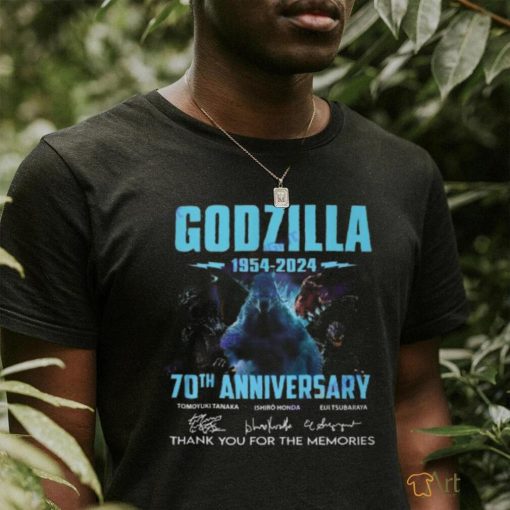 Godzilla 70th Anniversary 1954 2024 Signature Thank Yu For The Memories Unisex T Shirt