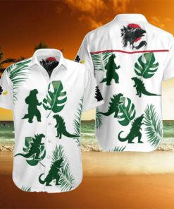 Godzilla Green Leaf Hawaiian Shirt Impressive Gift