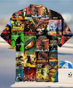 Godzilla Poster Collage Unisex Hawaiian Shirt