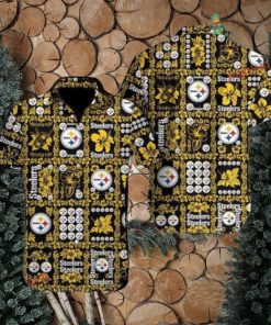 Golden Black Gomoku NFL Pittsburgh Steelers Hawaiian Shirt