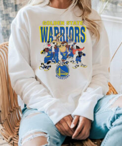 Golden State Warriors Looney Tunes characters NBA basketball shirt