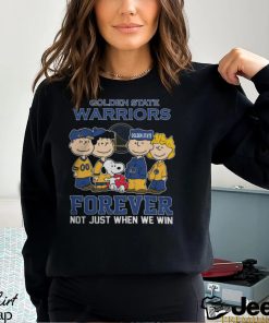 Golden State Warriors Pacers Snoopy Basketball Fan Forever Not Just When We Win 2024 Shirt