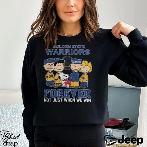 Golden State Warriors Pacers Snoopy Basketball Fan Forever Not Just When We Win 2024 Shirt