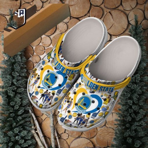 Golden State Warriors Strength In Numbers Crocs Clog Shoes