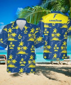 Goodyear Contemporary New Hawaiian Shirt Coconut Tree Pattern For Men And Women