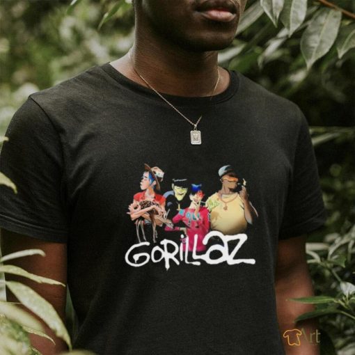 Gorillaz Group With Deer Stonewashed Shirts