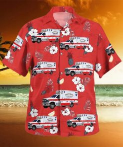 Goshen Massachusetts Highland Ambulance EMS Hawaiian Shirt