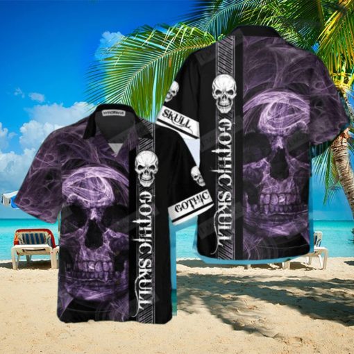 Gothic Skull Hawaiian Shirt Impressive Gift