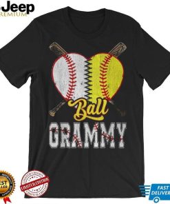 Grammy Of Both Ball Grammy Baseball Softball Pride T Shirt