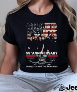 Grand Funk Railroad 55th Anniversary 1969 2024 Thank You For The Memories T shirt