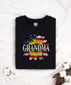 Grandma American Flag Sunflower Shirt With Kids TH T Shirt