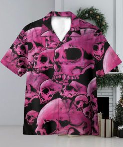 Graphic Purple Skull 3D Hawaiian Shirt Summer Vaction Gift