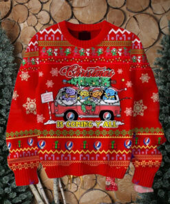 Grateful Dead Christmas Is Coming Yall Chirstmas Gifts 2024 Xmas For Family And Friends Ugly Sweater