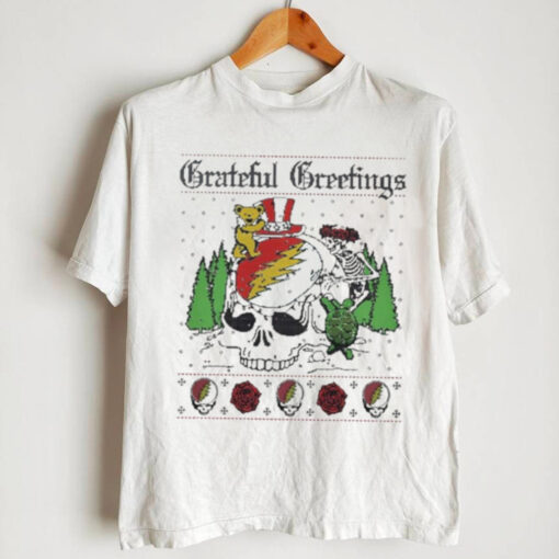 Grateful Dead Greeting Skelly Snowman Christmas 2024 t shirt