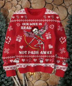 Grateful Dead Our Love Is Real Not Fade Away Chirstmas Gifts 2024 Xmas For Family And Friends Ugly Sweater