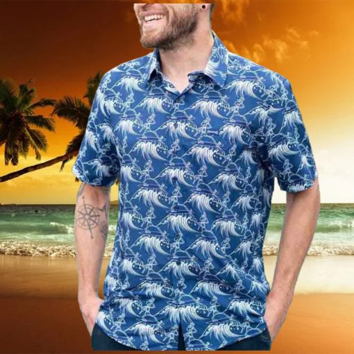 Grateful Dead Surfing Skeleton Blue And White 2024 Trendy Hawaiian Shirt
