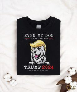 Great Pyrenees Dog Even My Dog Is Waiting For Trump 2024 shirt