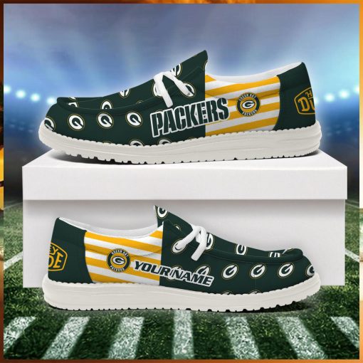 Green Bay Packers 2024 Version Personalized Hey Dude Shoes