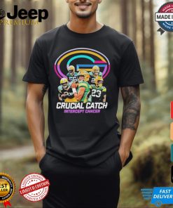 Green Bay Packers Crucial Catch Intercept Cancer T Shirt