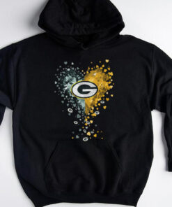 Green Bay Packers Crystal Heart Shirt