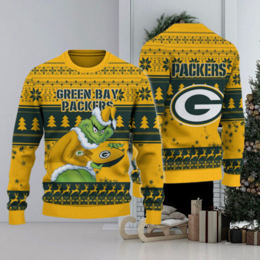 Green Bay Packers Grinch Ugly Christmas Sweater