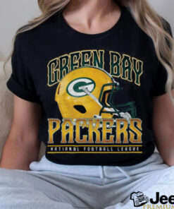 Green Bay Packers Helmet Garment Dyed Heavyweight T Shirt