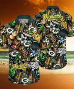 Green Bay Packers NFL Flower Hawaii Shirt And Tshirt For Fans, Custom Summer Football Shirts NA4989