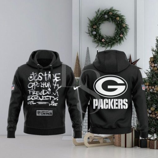 Green Bay Packers NFL Justice Opportunity Equity Freedom Hoodie 3D