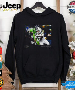 Green Bay Packers Romeo Doubs Black NFL Flash Features Week 15 T Shirt
