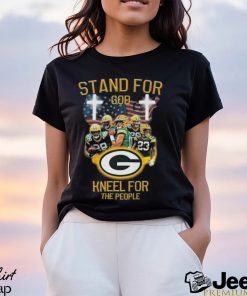 Green Bay Packers Stand For God Kneel For The People USA Flag T shirt