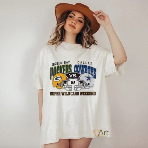 Green Bay Packers Vs Dallas Cowboys Super Wild Card 2024 Helmet Shirt