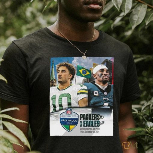 Green Bay Packers Vs Philadelphia Eagles Nfl Game In Sao Paulo, Brazil Sept 6 2024 Shirt